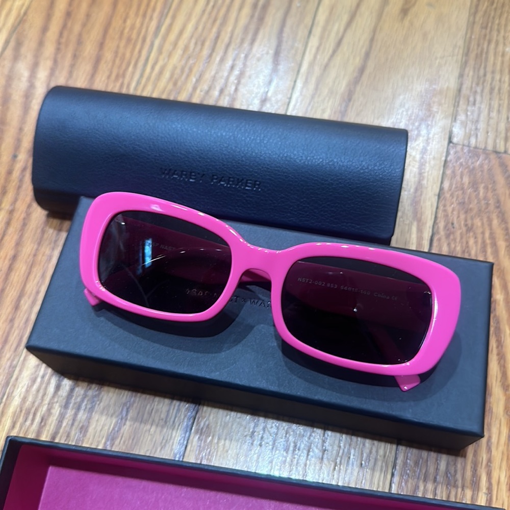 Warby Parker x A$AP Nast pink NST2-02 sunglasses NIB